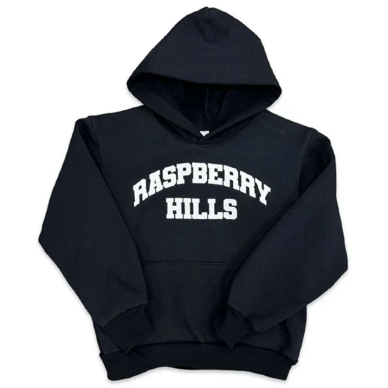 Raspberry Hills Logo Hoodie Black