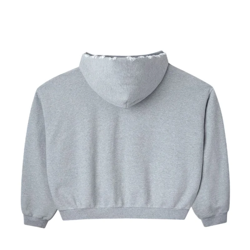 Raspberry Script Zip Up Hoodie